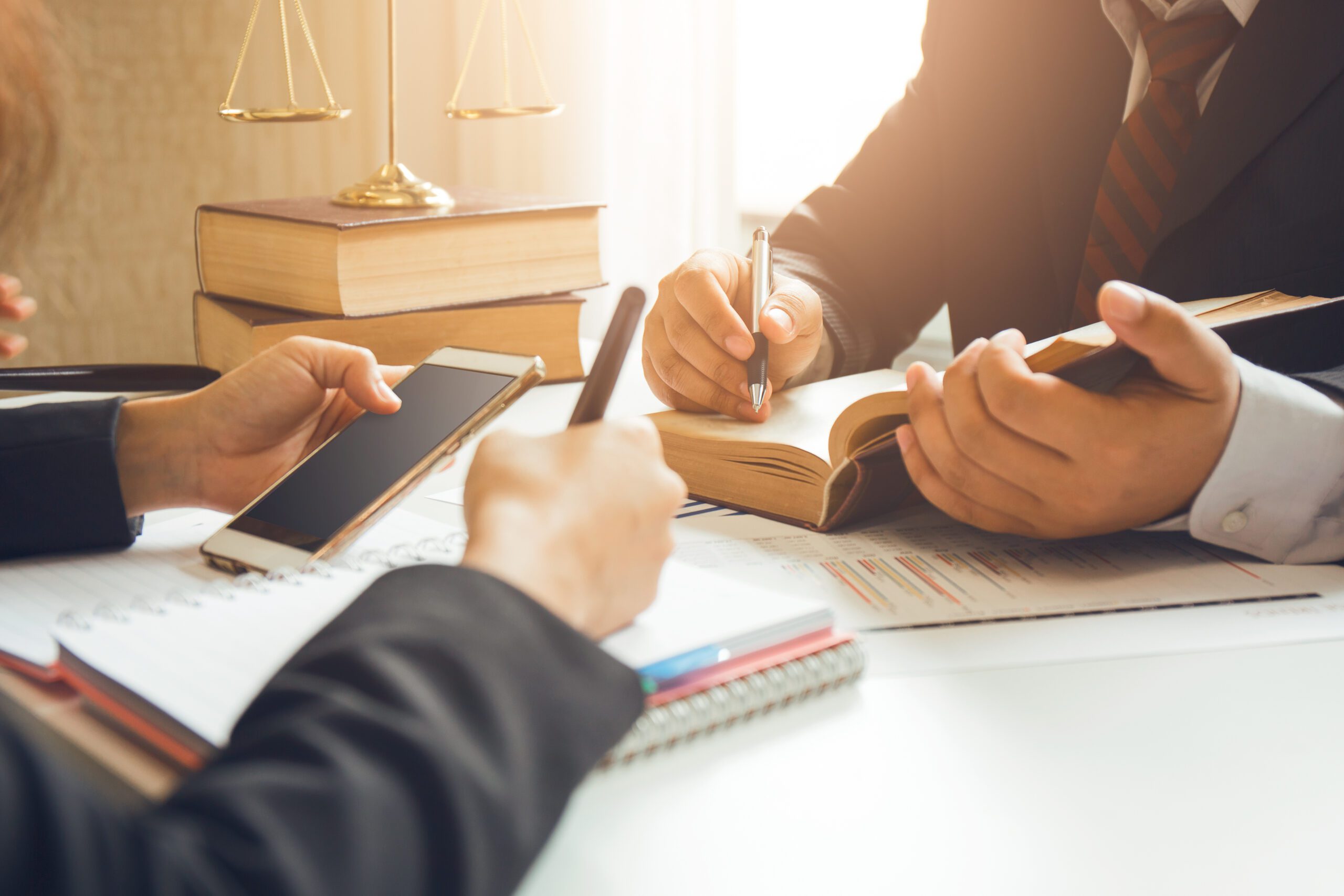 Two Lawyer Study About New Case